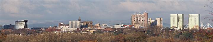 Preston Lancashire skyline for local web development SEO